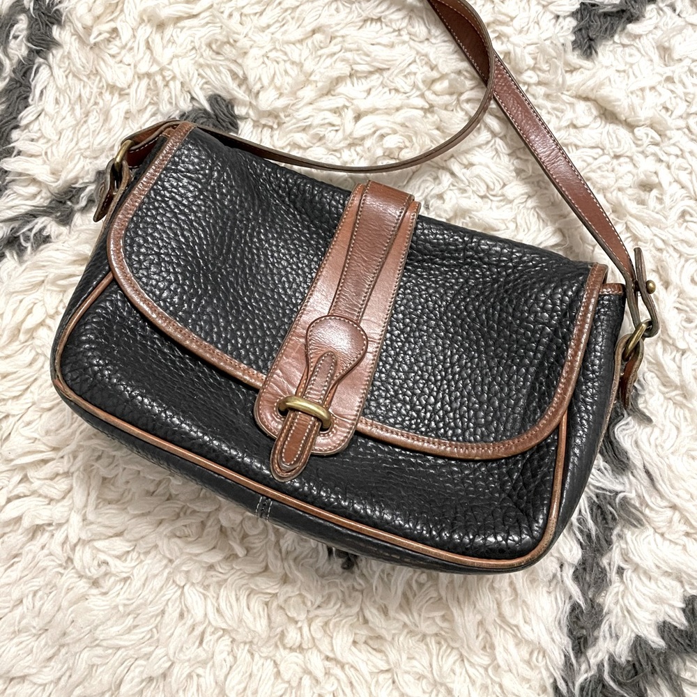 Vintage 90s Dooney & Bourke black crossbody purse